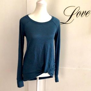 Juicy Couture blue light weigh sweater with knot detail